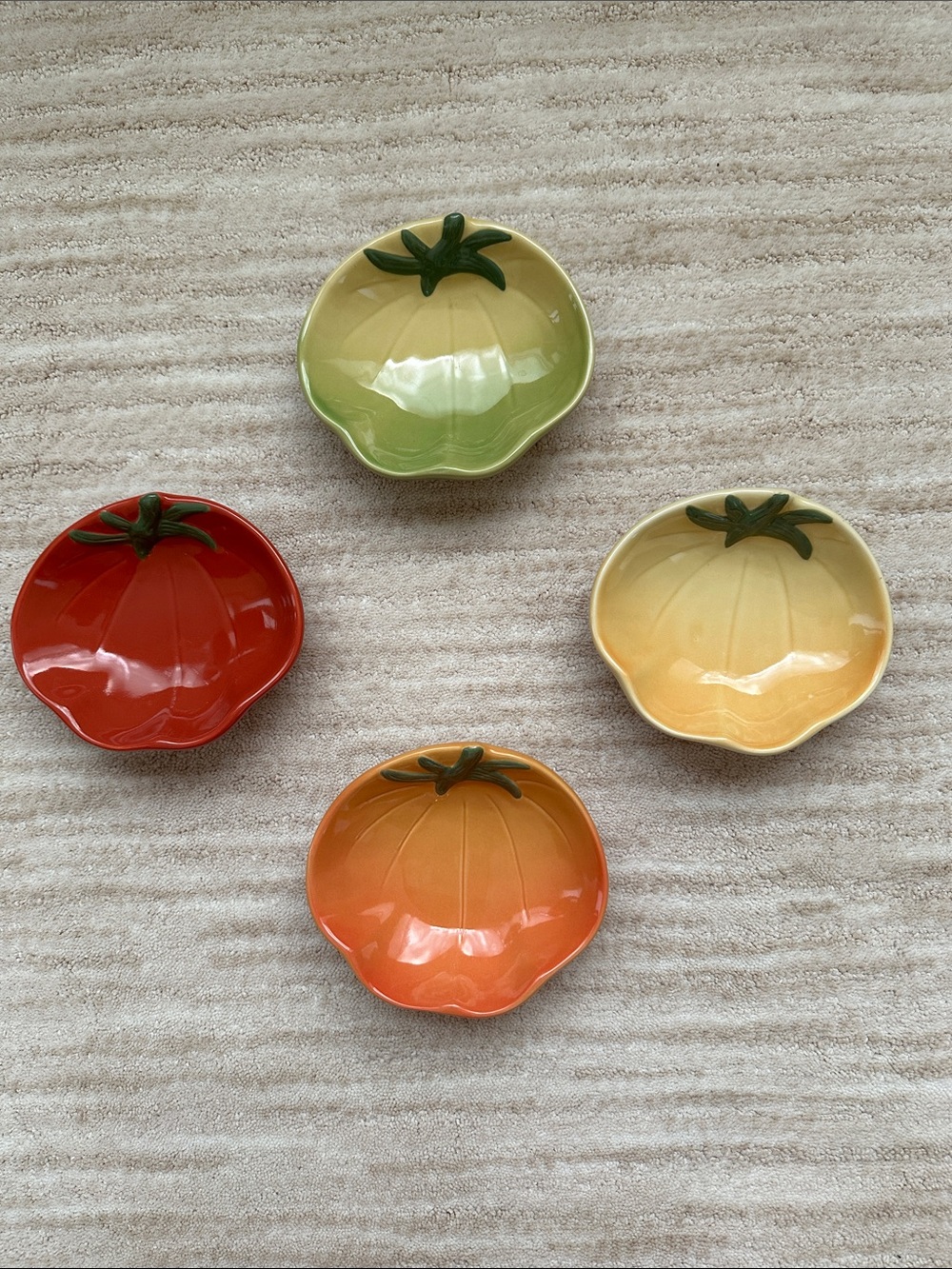 Set of  4 Williams-Sonoma Vintage Heirloom Tomato Appetizer/Dipping Bowls